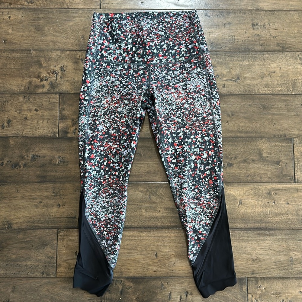 Lululemon Wunder Under scalloped hem high rise crop 23” Full-On Luon leggings